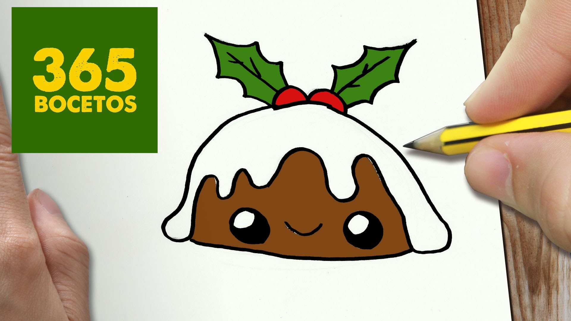 COMO DIBUJAR BOLA DE HELADO PARA NAVIDAD PASO A PASO: Dibujos kawaii navideños - draw a ice cream