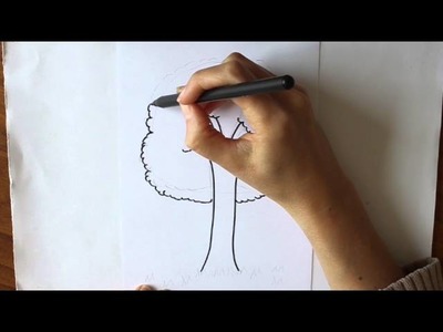 Cómo dibujar un Árbol Dibuja Conmigo Dibujos de Naturaleza