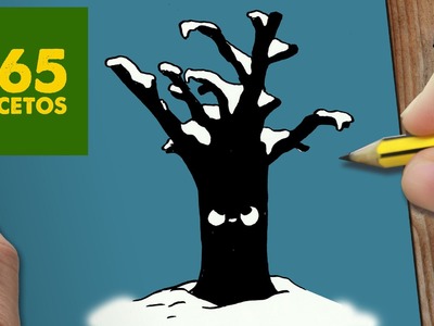 COMO DIBUJAR UN ARBOL PARA NAVIDAD PASO A PASO: Dibujos kawaii navideños - How to draw a tree