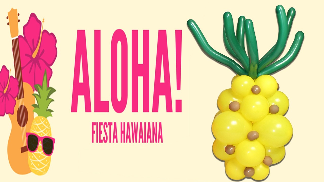 Como hacer una PiñaPineapple Hawaiana Piña Tiky Party DIY