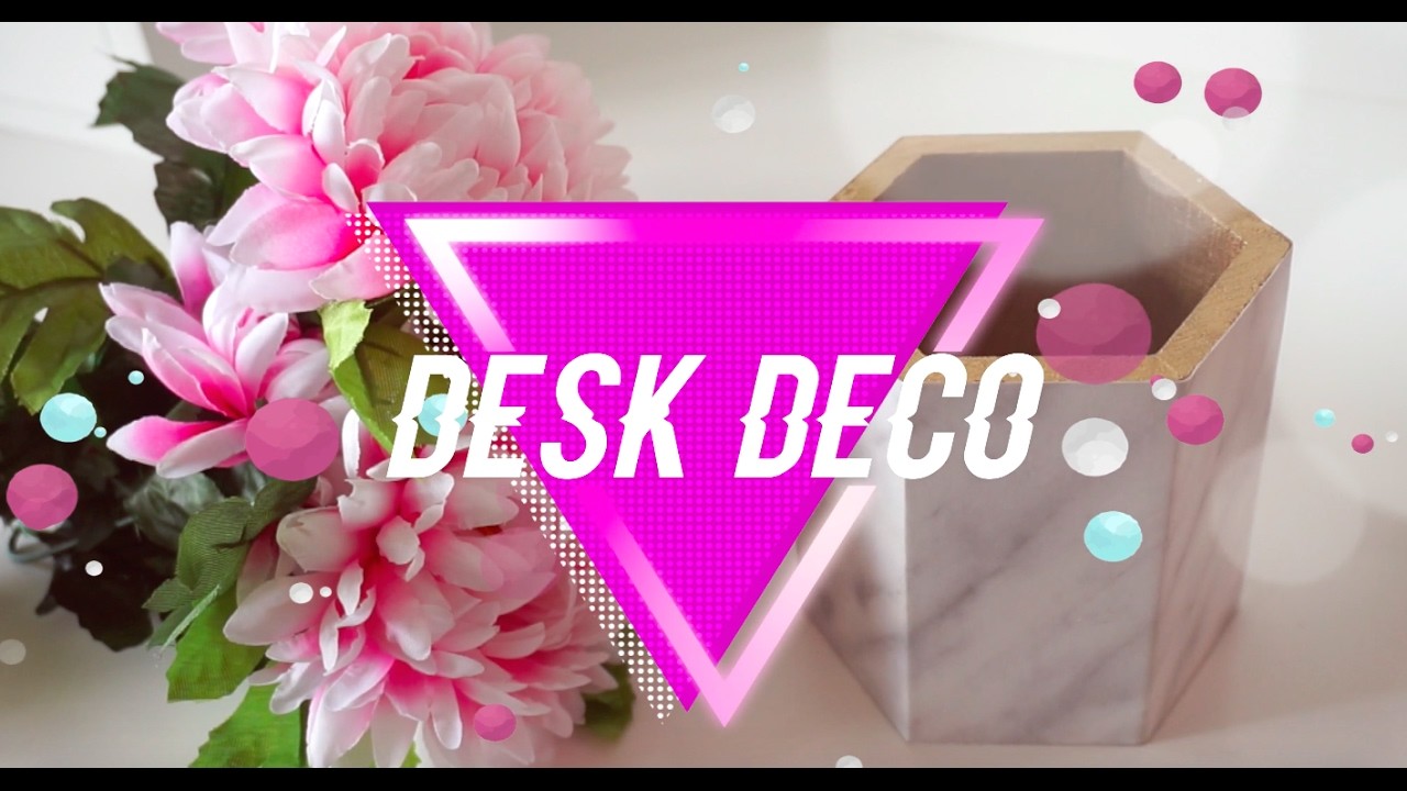 DIY ROOM DECO | FÁCIL DECORACIÓN PARA TU MESA DE ESTUDIO