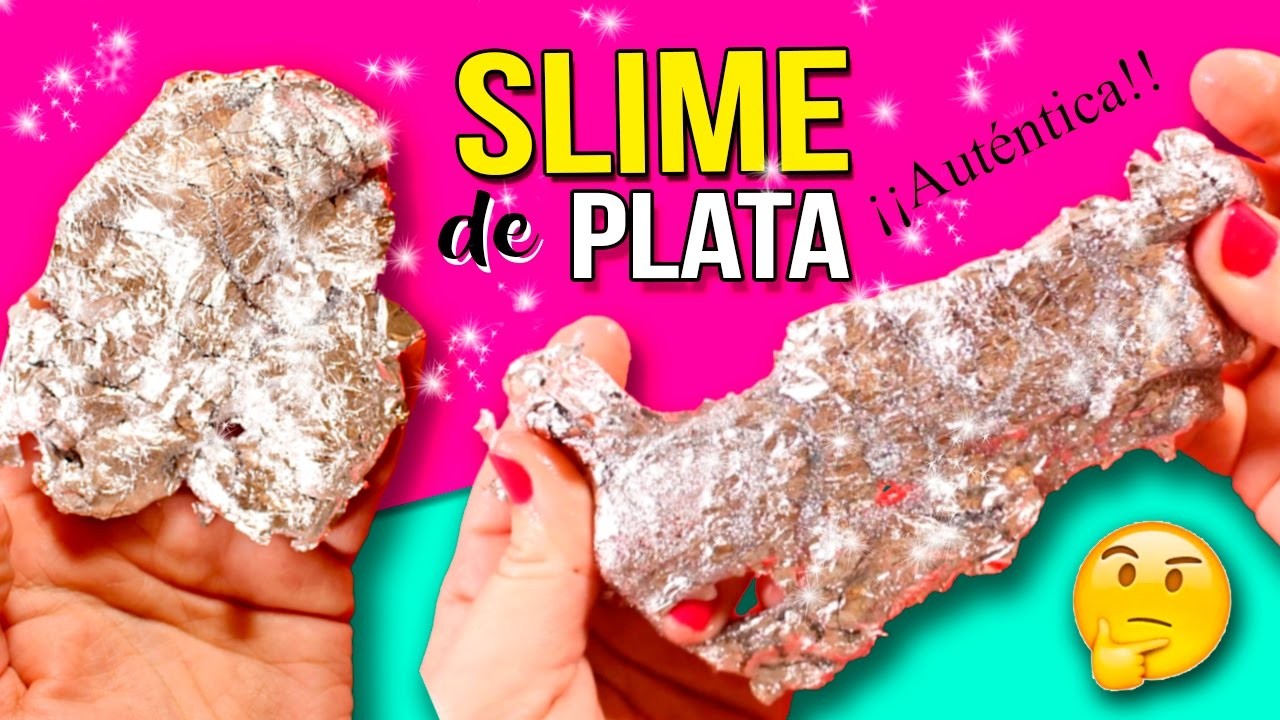 ¡¡SLIME de PLATA AUTÉNTICA!! * RECETA INCREIBLE para hacer MOCO PLATEADO!! DIY Silver SLIME
