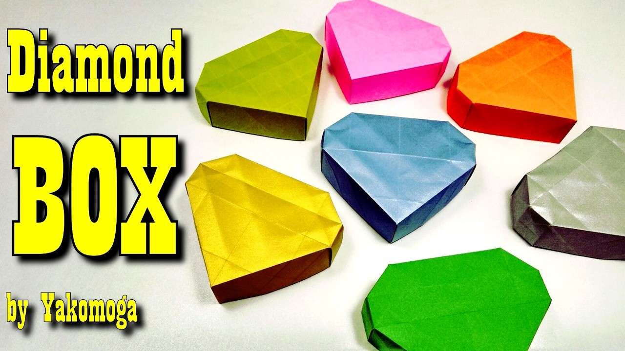 Origami Diamond BOX by Yakomoga - Origami Gift Box easy tutorial | DIY