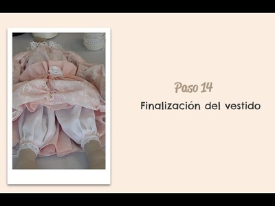 Paso 14 - Finalización del vestido - DIY - Handmade dolls