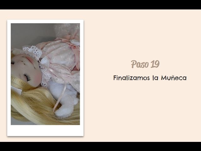 Paso 19 - Finalizacion de la muñeca - Diy Handmade Dolls