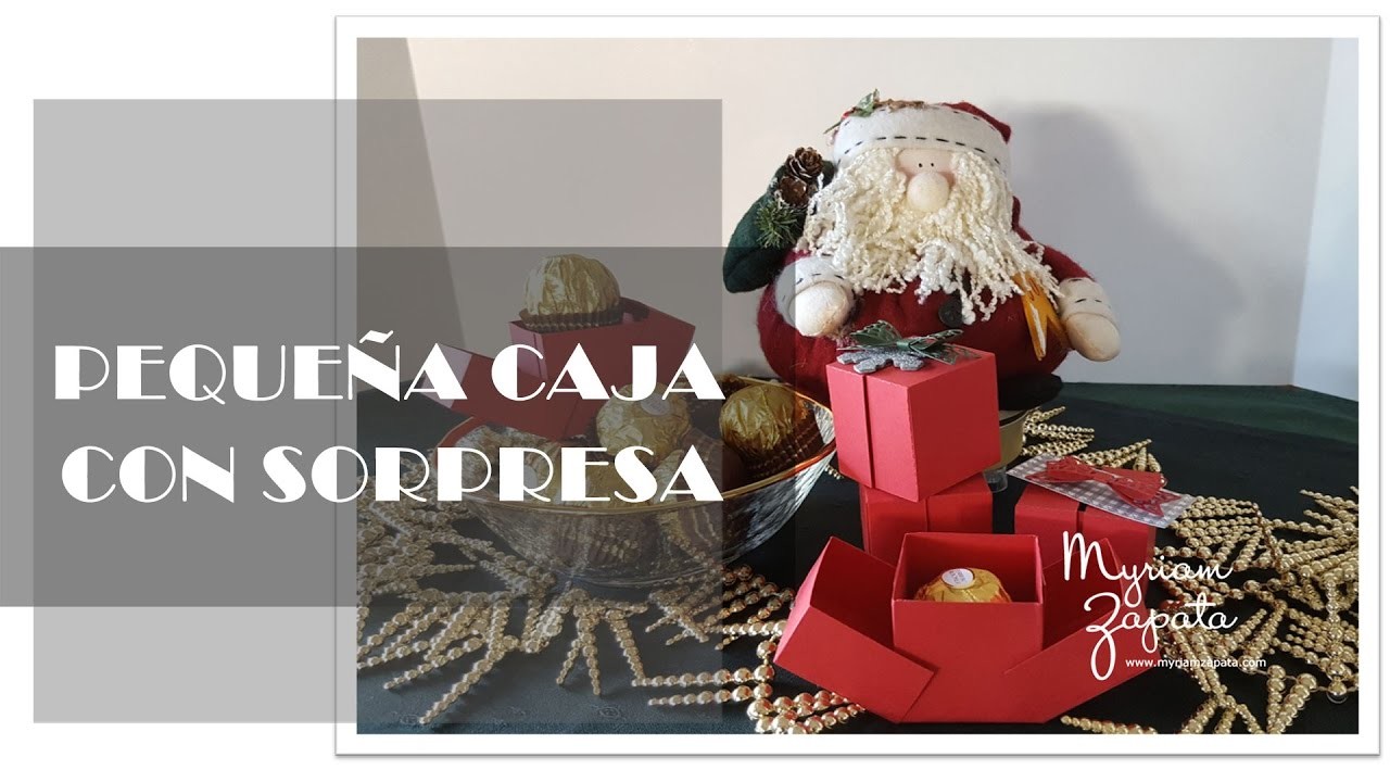 Caja sorpresa. Scrapbooking. Tutorial en español