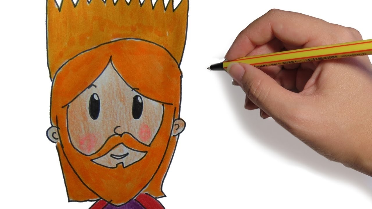 COMO DIBUJAR A LOS REYES MAGOS GASPAR PASO A PASO FACIL: dibujos de Navidad a color para niños