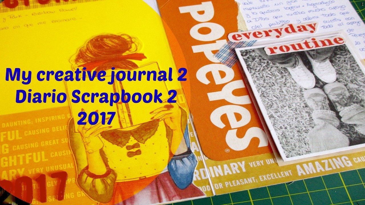 Creative Journal Process 2. Tutorial diario Scrapbook.Cristina Su - Perú