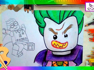 Robin Y Joker Dibujos en la Pelicula Lego Batman Tutorial de Dibujo Fàcil para Niños