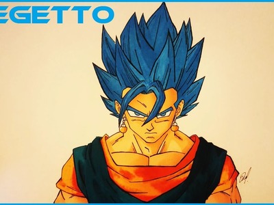 Como dibujar a VEGETTO SSJ AZUL. How to draw VEGITO SSJ BLUE speedraw|