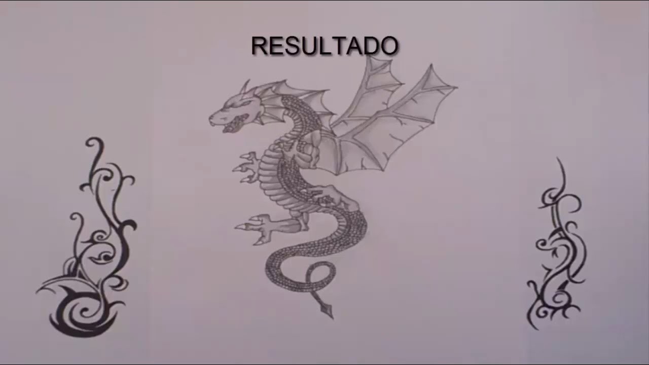 Como dibujar un dragon | How to draw a dragon