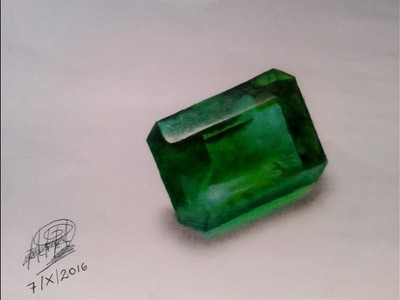 Como Dibujo Una Esmeralda - Drawing an emerald