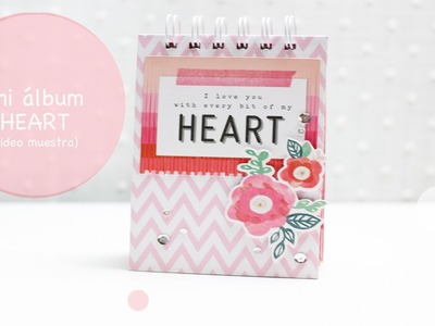 MIni álbum "Heart" para Fiebre de Scrapbook