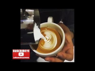 TUTORIAL: Como dibujar corazón en café — How to draw heart in coffee