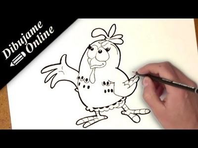 Como dibujar a la gallina pintadita | como dibujar una gallina