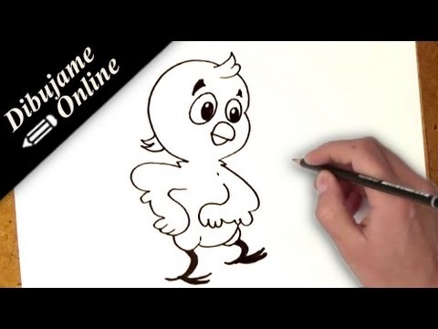 Como dibujar un pollito | como dibujar un pollito paso a paso