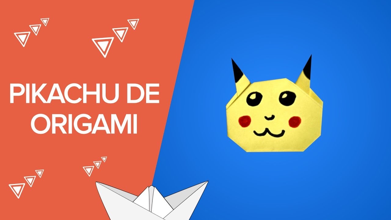 Cómo hacer un Pikachu de origami | Pokemon de papel paso a paso