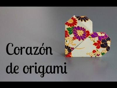 Corazón de papel - Origami paper heart