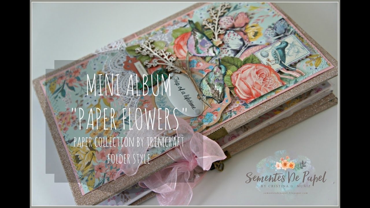 Mini Album Paper Flowers, Trimcraft