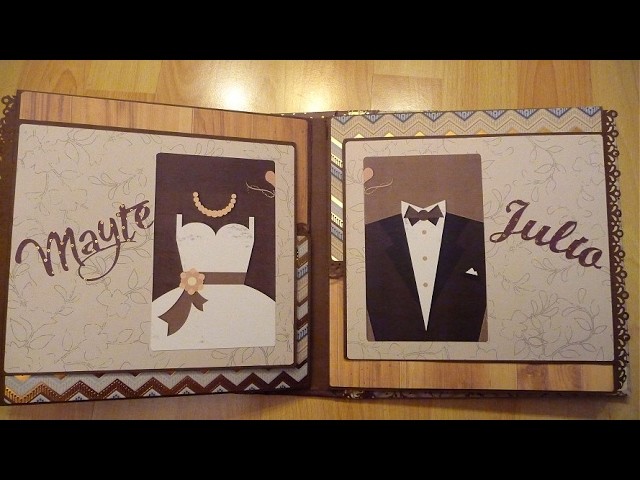 Álbum de fotos boda personalizado original III. Álbum boda scrapbook. Regalo para boda