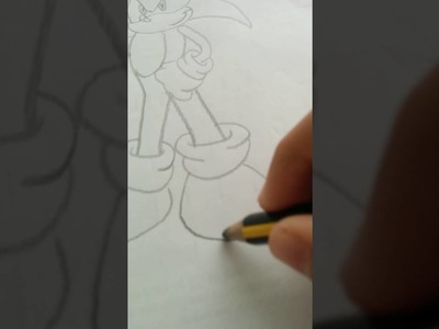 Como dibujar a Sonic el erizo fácil y cool.