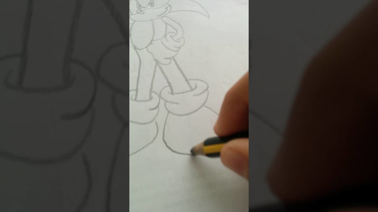 Como dibujar a Sonic el erizo fácil y cool.