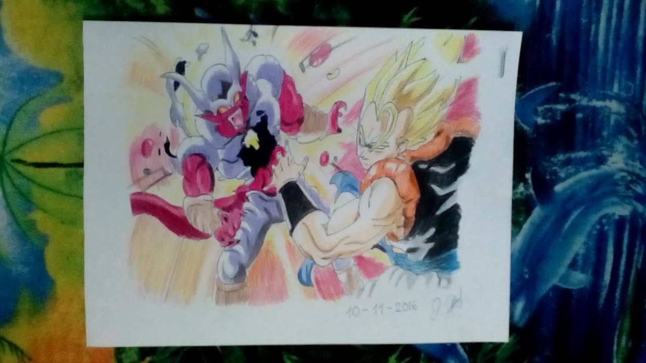 Dibujando a Gogeta y Janemba - Dibujos con lápiz