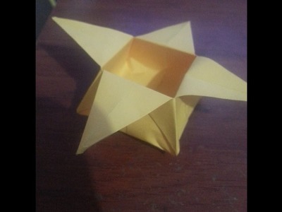 Origami niños-como hacer una caja de origami en forma de flor.super facil
