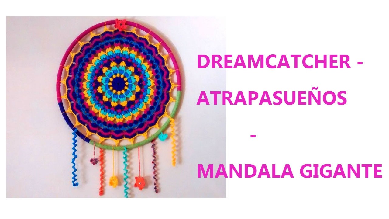 Atrapasueños Crochet - Mandala gigante (Dreamcatcher big mandala) PARTE 1