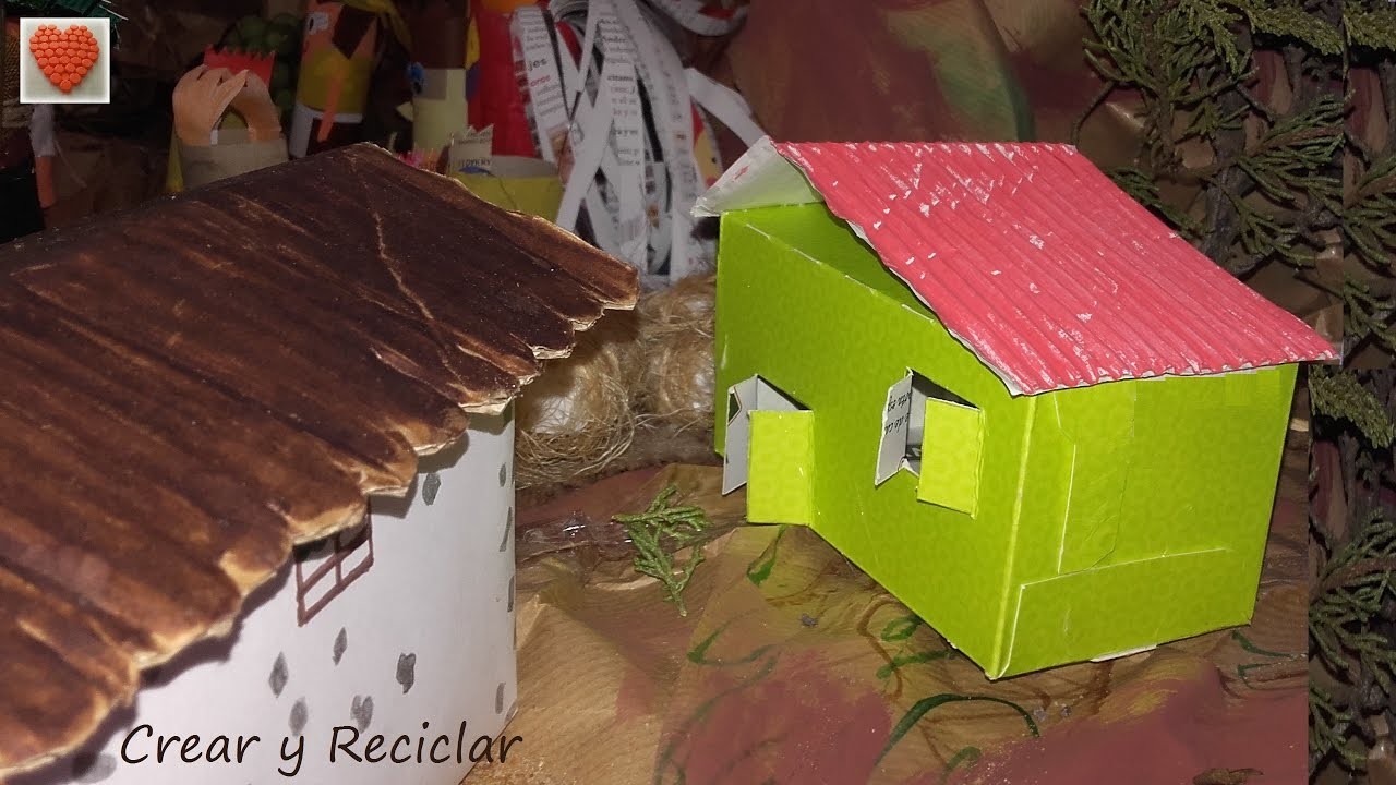 Cómo hacer una casita de cartón muy fácil DIY