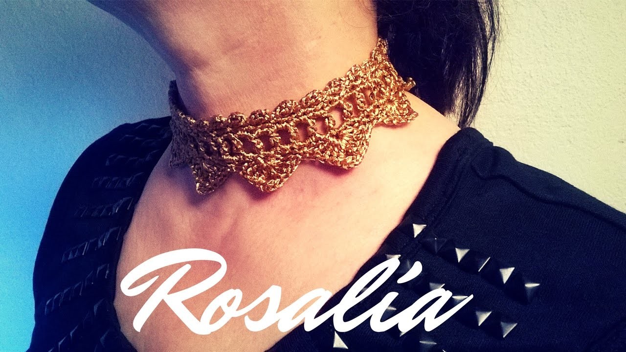 Gargantilla "Rosalía" (ganchillo. crochet)