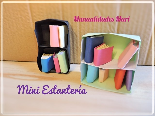 Origami Bookcase - Papiroflexia Mini Estantería. Tutorial, Diy.