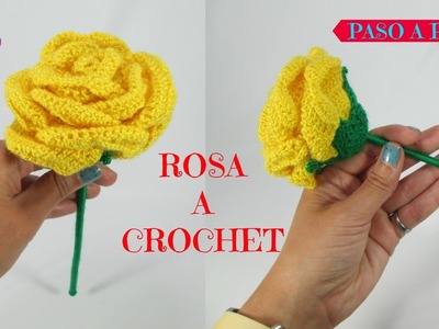 ???? Rosa a crochet paso a paso ???? San Valentín ????