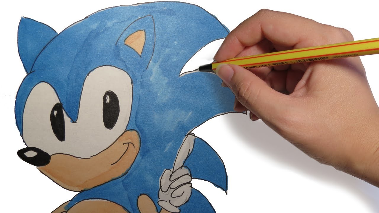 COMO DIBUJAR A SONIC: facil paso a paso