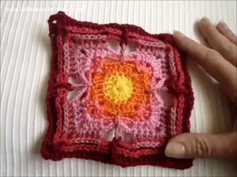 Crochet paso a paso en español granny square