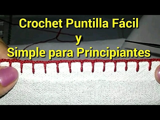 Crochet Puntilla Fácil y Simple para Principiantes #1