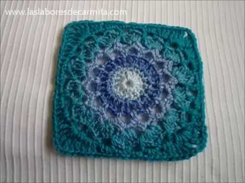Crochet tutorial granny square en espanol