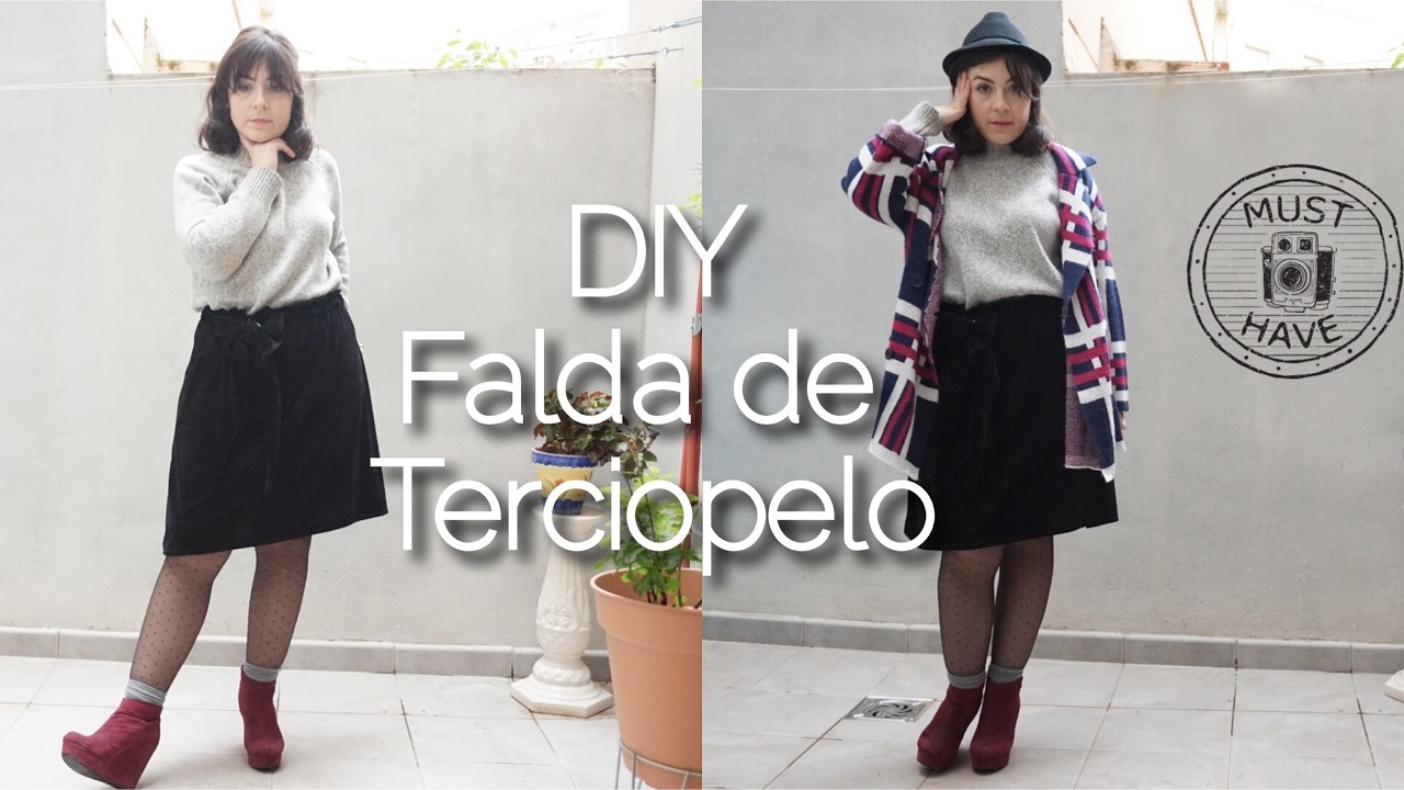 DIY Falda de Terciopelo | Velvet Skirt