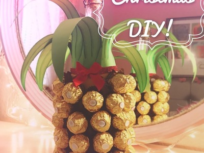 DIY Gift! Botella piña Ferrero Rocher!