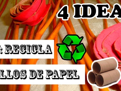 DIY: Rollos de Papel + 4 IDEAS!