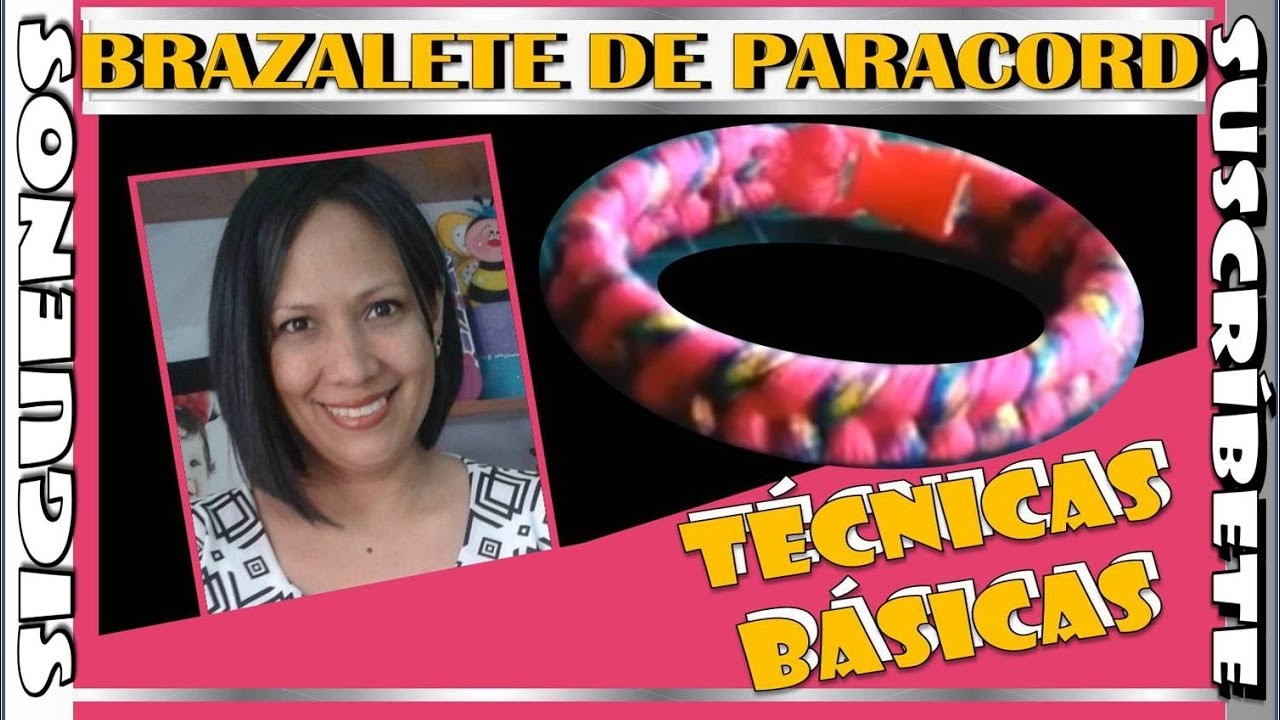 BRAZALETE EN PARACORD TEJIDO BASICO