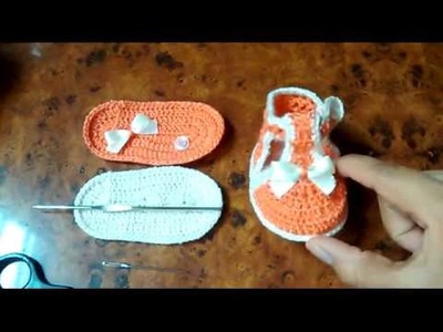 Zapatito tejido para bebe (sandalia)