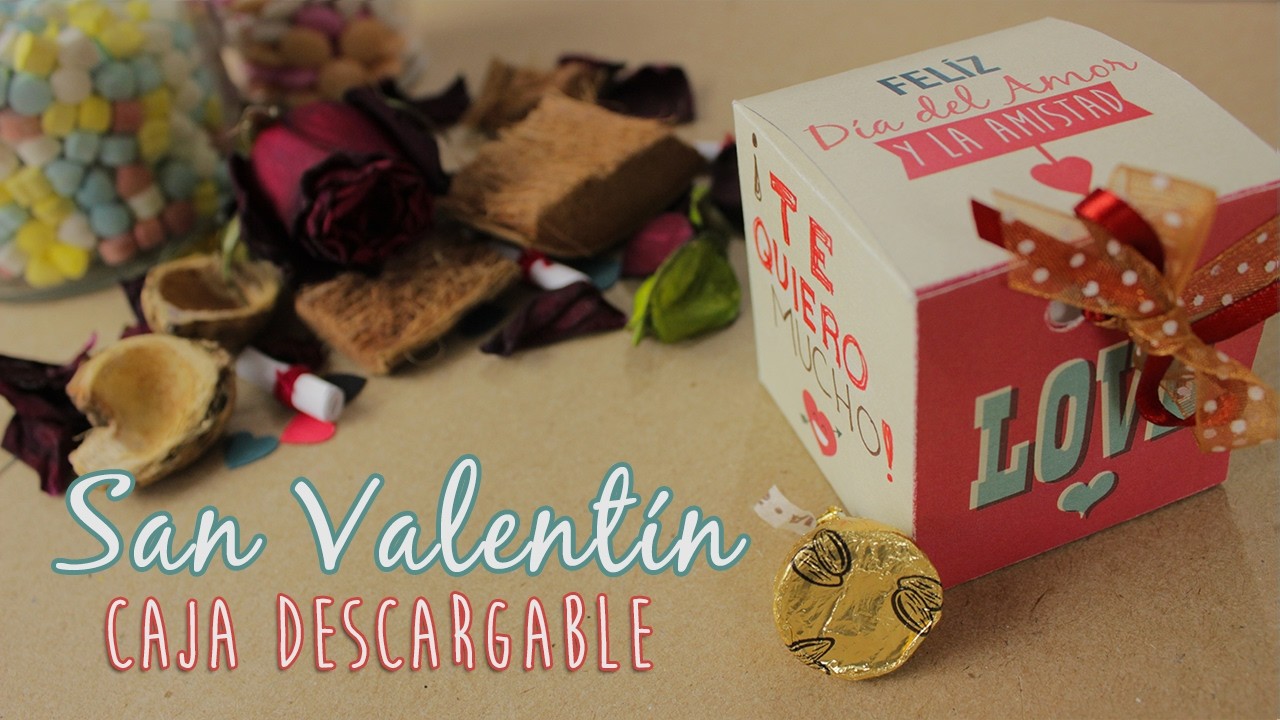 Cute Box de SAN VALENTÍN | DIY | Cajita Descargable