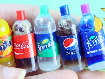 ???? DIY - Botellas de Cola Soda Refrescos Gaseosas realista con liquido adentro- manualidadesconninos