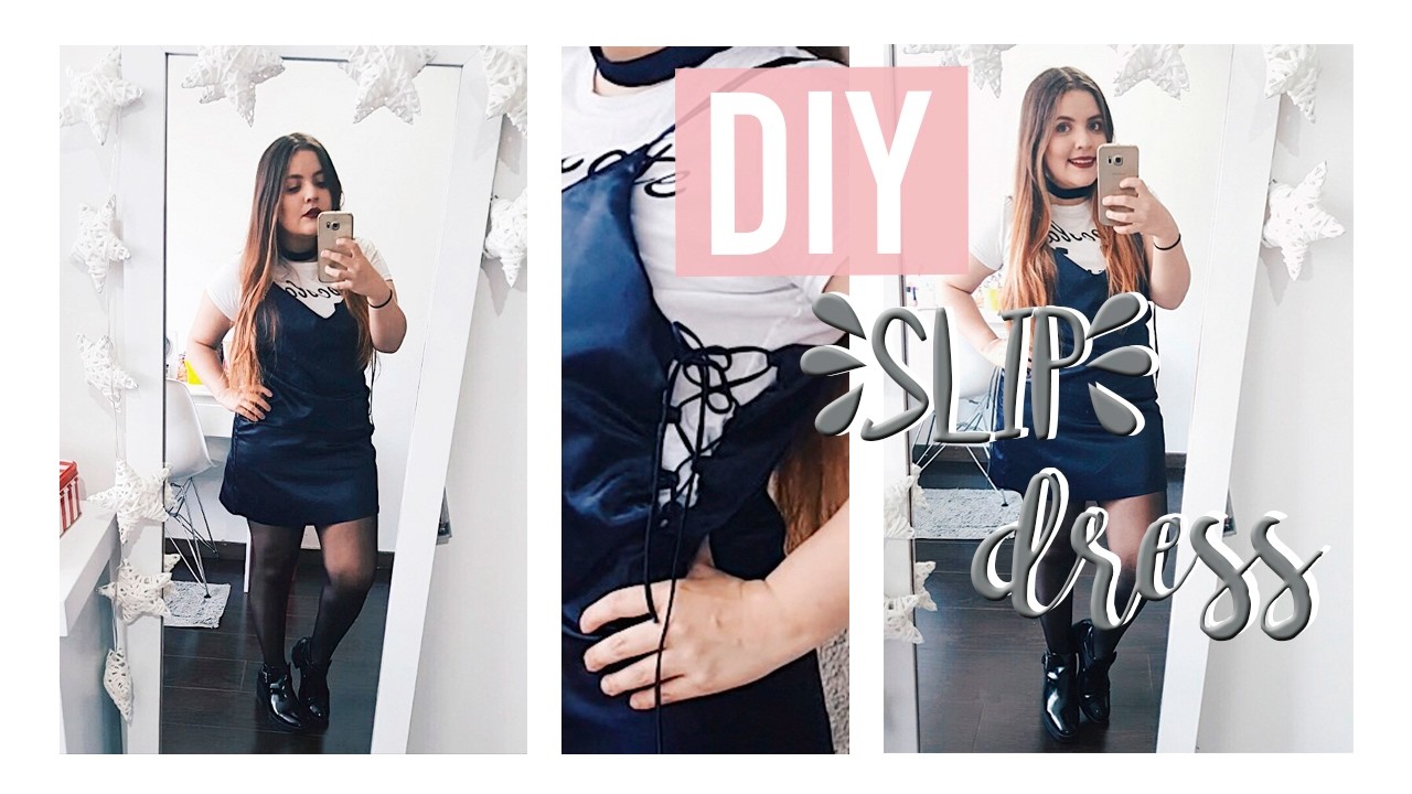 DIY LACE- UP SLIP DRESS ♡ | Nati Aristi