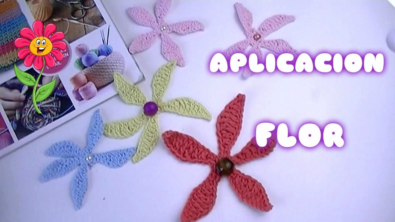 TEJER EN GANCHILLO FACIL FLORES DE UNA SOLA VEZ.creates beautiful flowers crochet cute gifts????