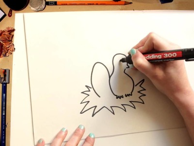 Como dibujar un Pollito de Pascua - dibujos para niños