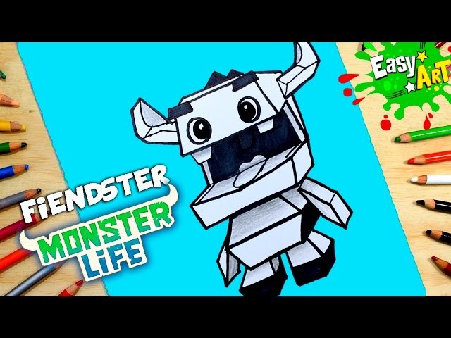 DIBUJOS MOSTER LIFE│Cómo Dibujar a fiendster│How to draw fiendster