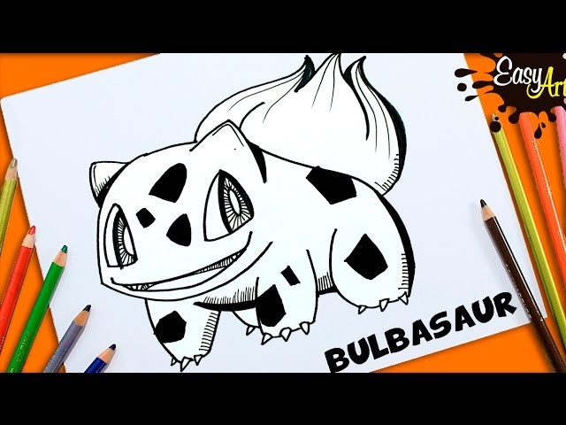 DIBUJOS POKEMON GO│Cómo Dibujar a Bulbasaur│How to draw Bulbasaur