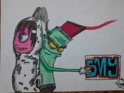 Graffitis y dibujos 2012 by: SAMAIN